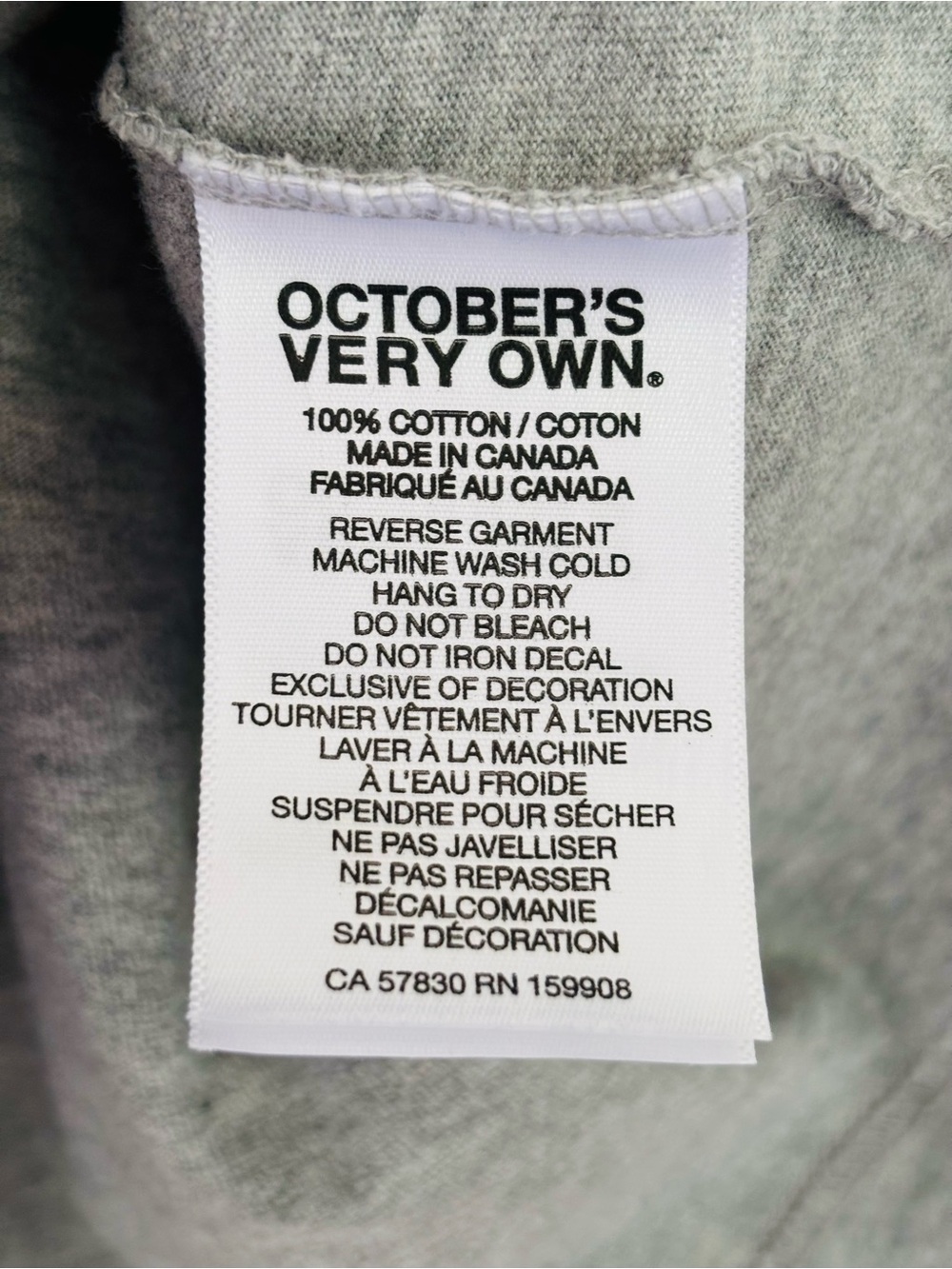 OVO October's Very Own Grey Tshirt size Medium - Picture 5 of 6